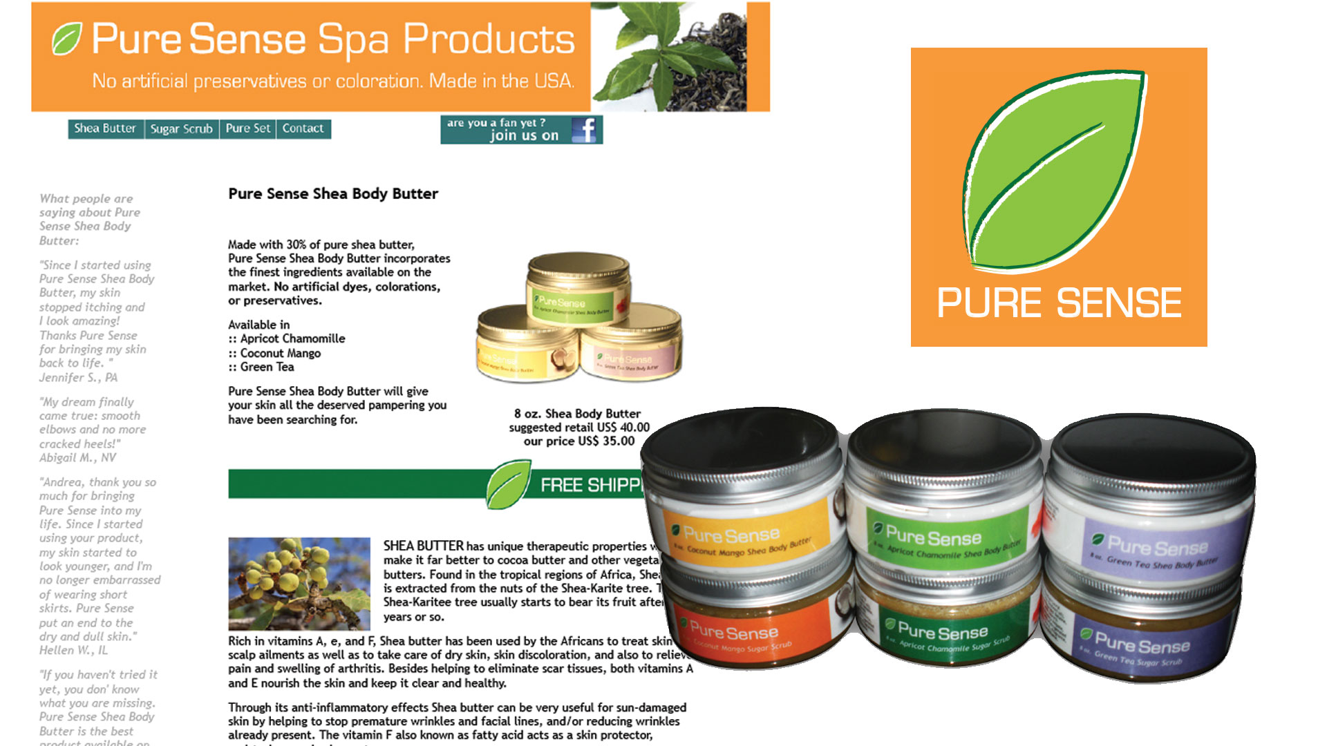 Pure Sense Spa Products preview